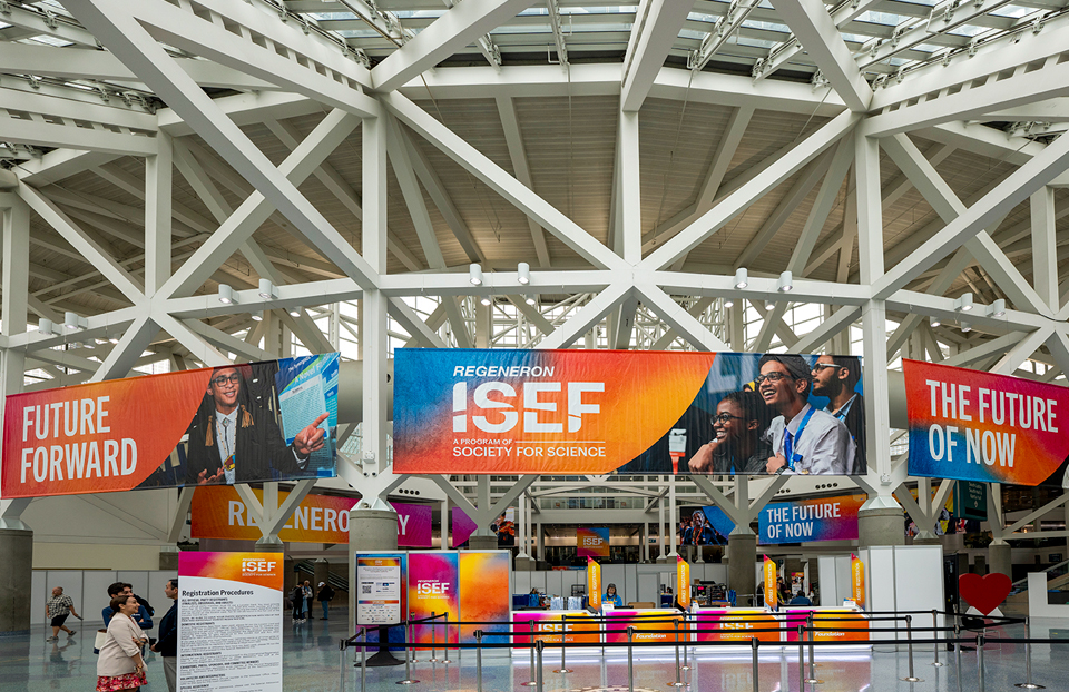 2024 ISEF - The main hall with registration for Regeneron ISEF 2024 Los Angeles